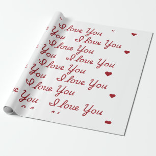 I Love You Wrapping Paper 