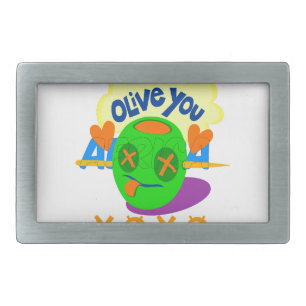 I Love You XOXO beautiful amazing Graphic text Art Belt Buckle
