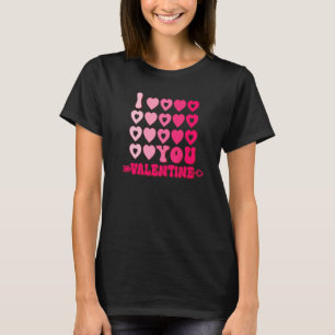 I Love You XOXO Heart  Valentines Day Men Women Co T-Shirt