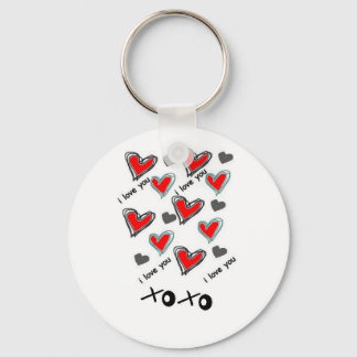 I LOVE YOU XOXO KEYCHAIN