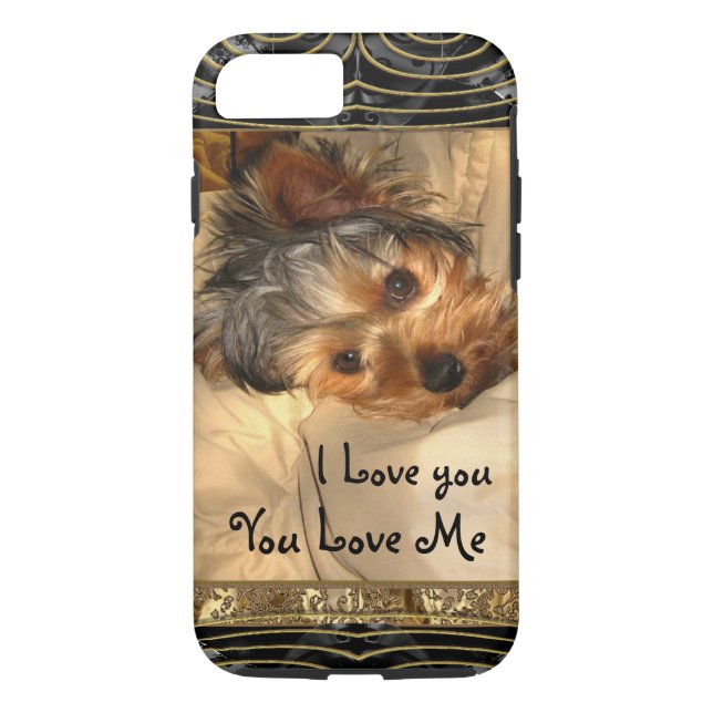 I Love You Yorkie VII Case-Mate iPhone Case (Back)