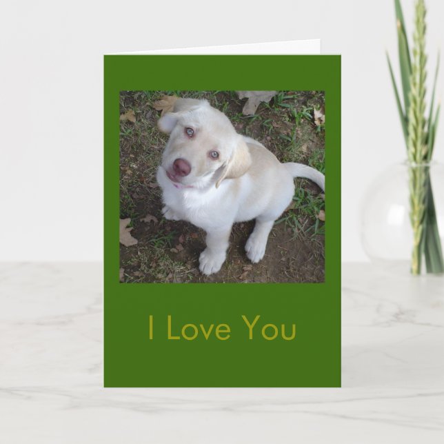 I Love You - You're My Favorite Human Card (Front)