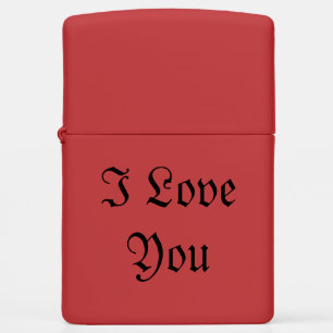 I Love You  Zippo Lighter
