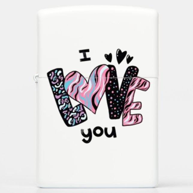 I love you  zippo lighter (Front)
