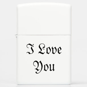 I Love You Zippo Lighter