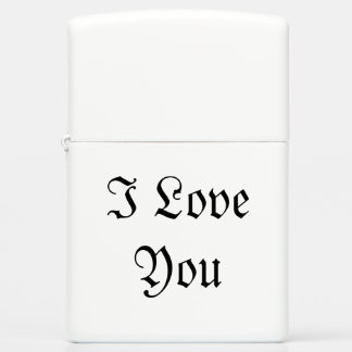 I Love You Zippo Lighter