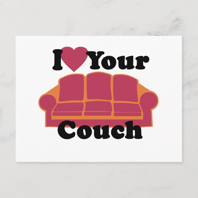 I Love Your Couch Postcard (Front)