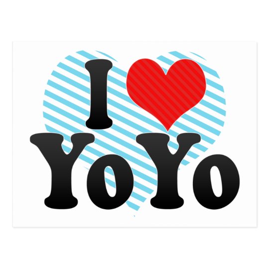 I Love YoYo Postcard
