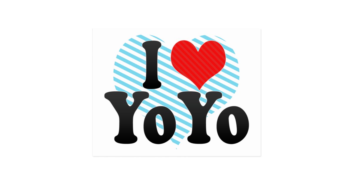 I Love YoYo Postcard | Zazzle