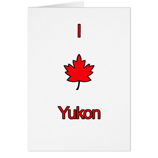 I Love Yukon Cards (Front)