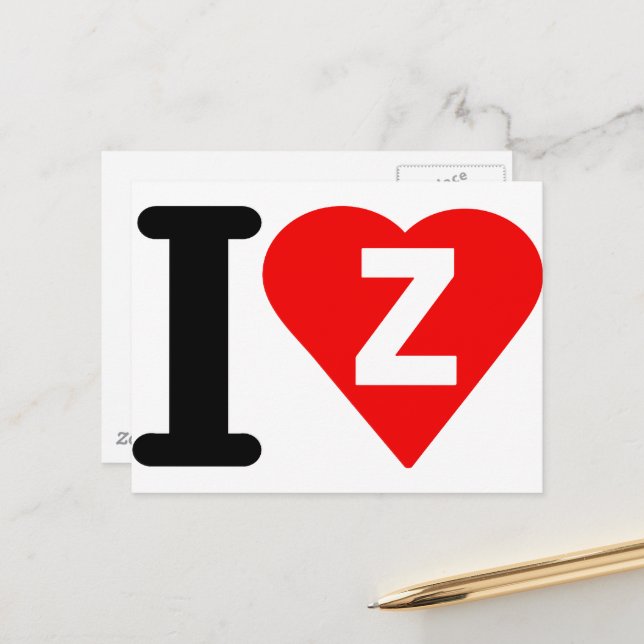 ®様へ♥12/16 I-LOVE-Z. POSTCARD | Zazzle