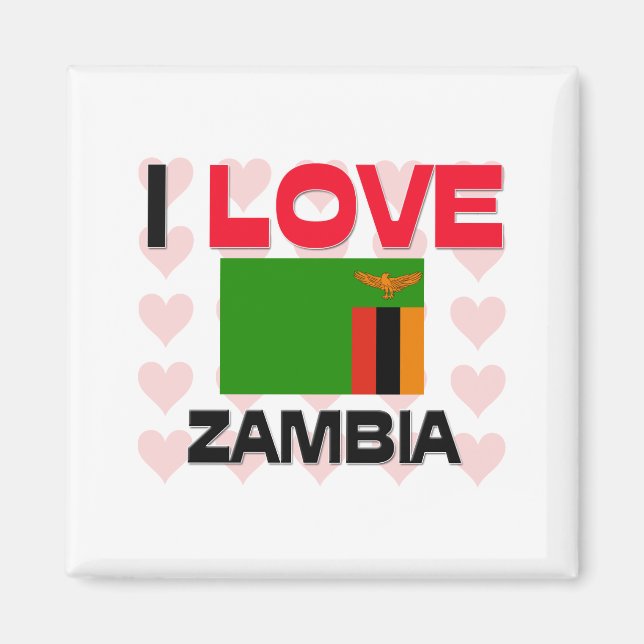 I Love Zambia Magnet (Front)