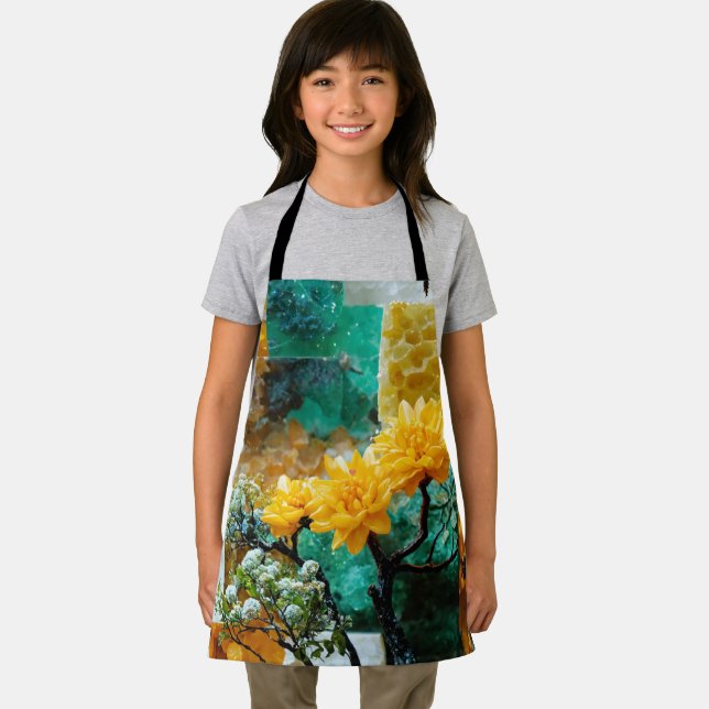 I Love Zazzle All-Over Print Apron (Insitu)