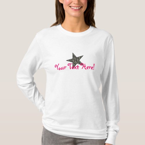 I Love Zebras Ladies Long Sleeved Tshirt