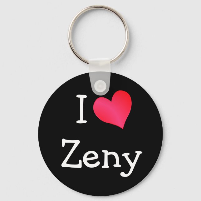 I Love Zeny Keychain (Front)