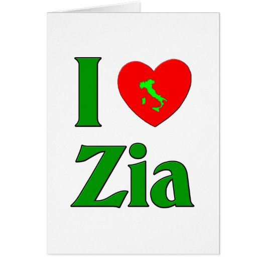 I Love Zia Cards (Front)