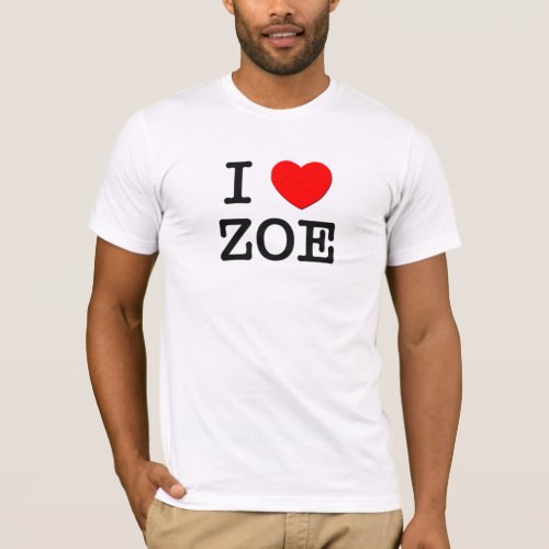 I Love Zoe T_Shirt