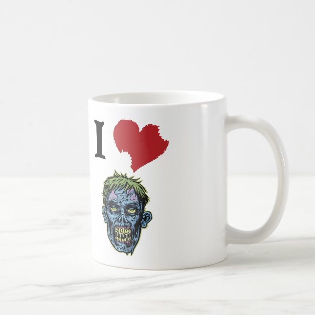 I LOVE ZOMBIES MUG (Right)