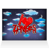 I Love Zombies Red (Inside Horizontal (Top))