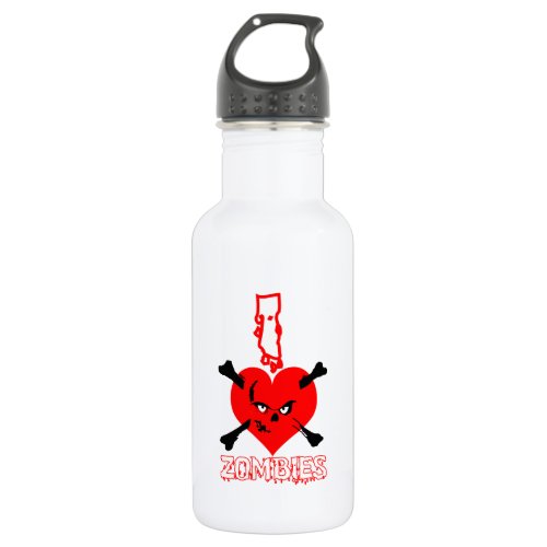I love Zombies _ Stainless Steel Water Bottle
