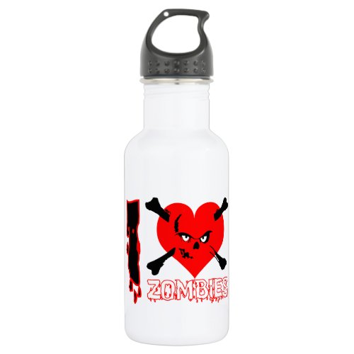 I love Zombies _ Water Bottle