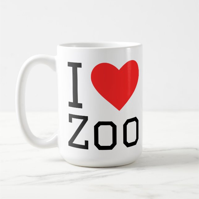 I love zoo coffee mug (Left)