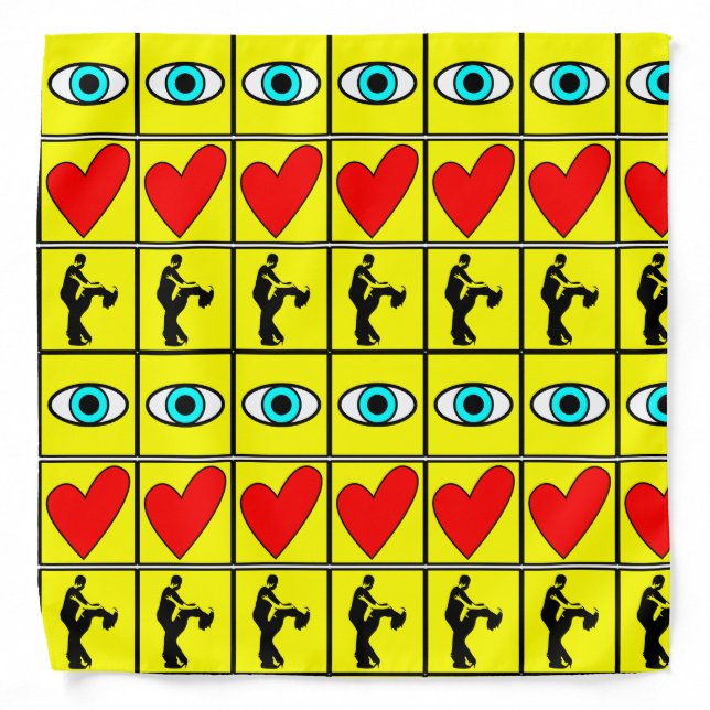 i love zouk / dance bandana (Front)