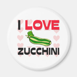 I Love Zucchini Magnet