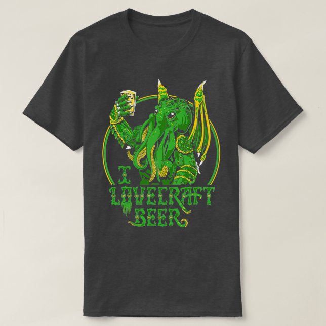 I LOVECRAFT BEER Premium TShirt (Design Front)