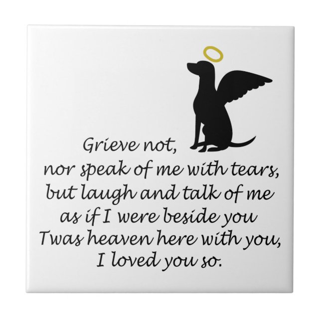 I Loved You So Ceramic Tile (Front)