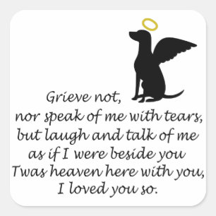 I Loved You So Square Sticker