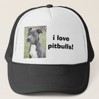 i lovepitbulls! trucker hat