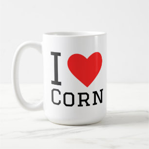 I lover corn coffee mug
