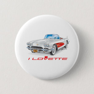 I LOVETTE UNIQUE CAR DESIGN BUTTON