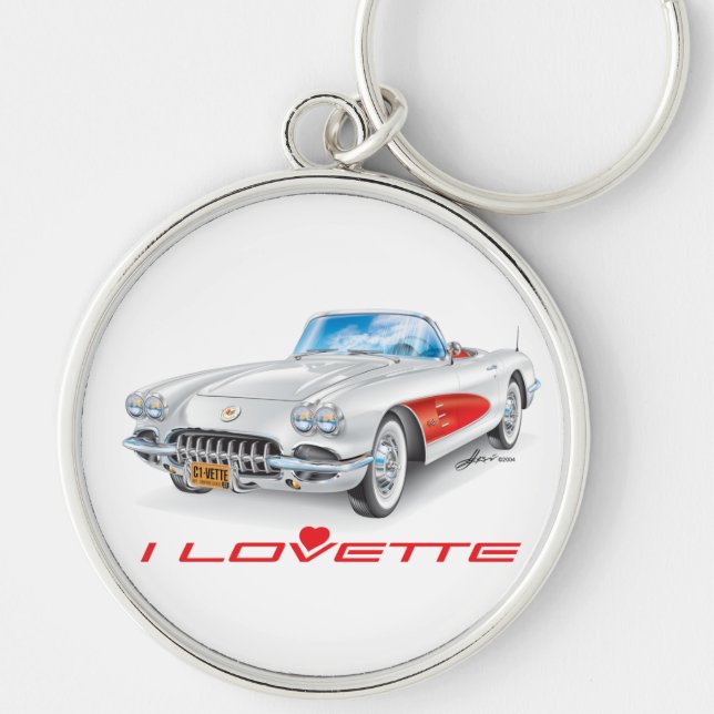 I LOVETTE UNIQUE CAR DESIGN KEYCHAIN (Front)