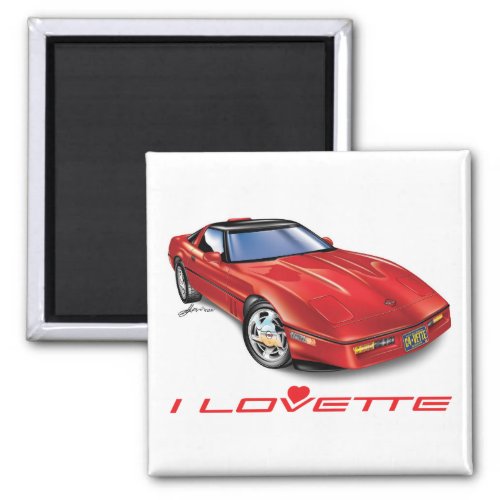 I LOVETTE UNIQUE CAR DESIGN MAGNET