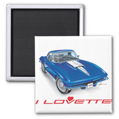 I LOVETTE UNIQUE CAR DESIGN MAGNET