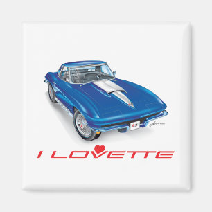 I LOVETTE UNIQUE CAR DESIGN MAGNET