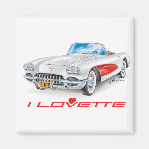 I LOVETTE UNIQUE CAR DESIGN MAGNET