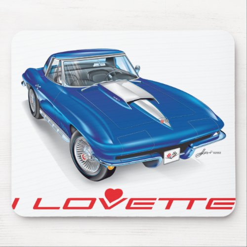 I LOVETTE UNIQUE CAR DESIGN MOUSE PAD