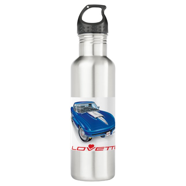I LOVETTE UNIQUE CAR DESIGN STAINLESS STEEL WATER BOTTLE (Front)
