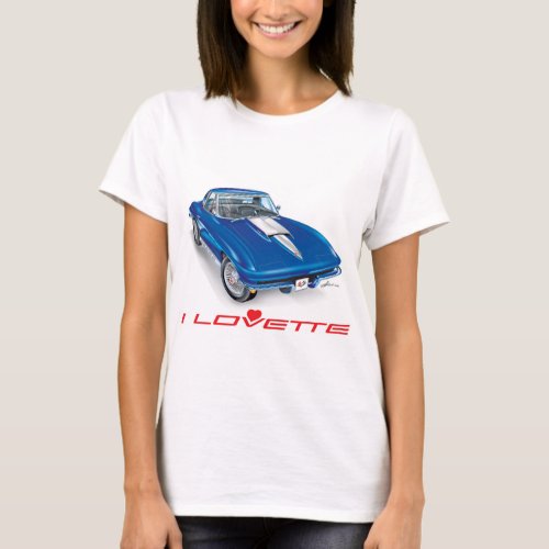 I LOVETTE UNIQUE CAR DESIGN T_Shirt