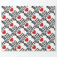 from santa, with love red wrapping paper | Zazzle