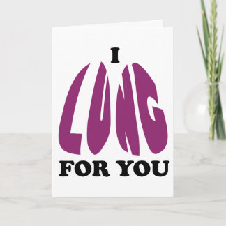 I Lung For You Holiday Card