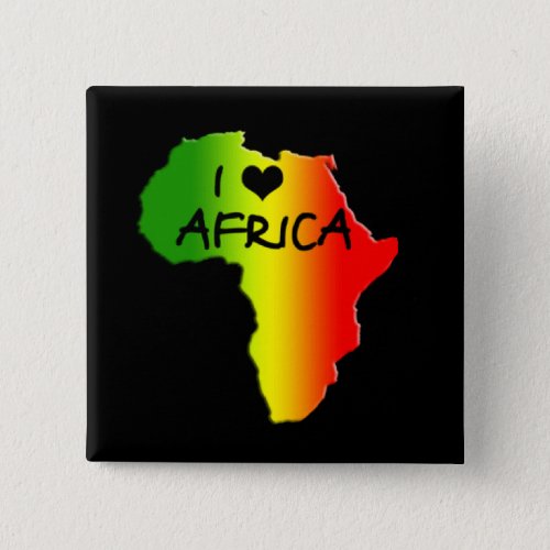 I Luv Africa BHM Button