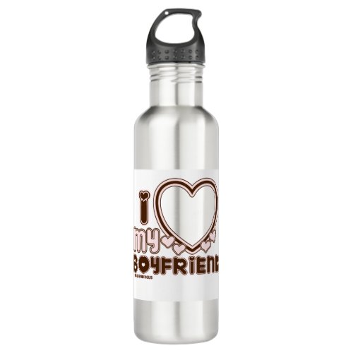 i luv brown bf stainless steel water bottle