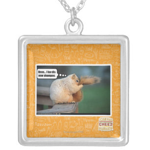 I luv dis new shampoo silver plated necklace