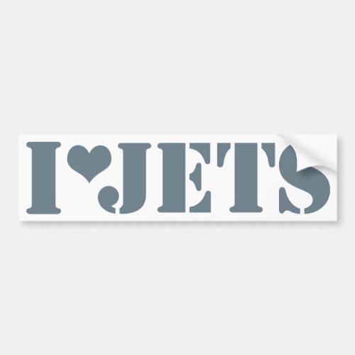 I Luv Jets Bumper Sticker