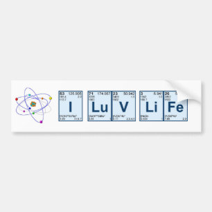I LuV LiFe Bumper Sticker