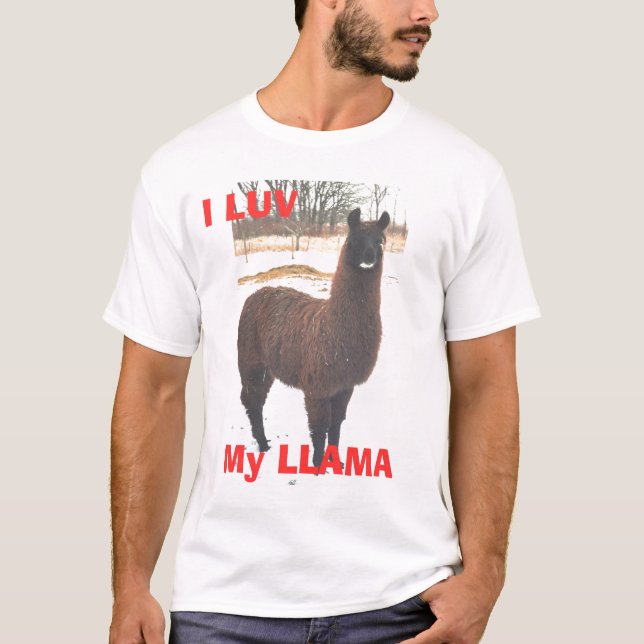 I LUV My LLAMA T-Shirt (Front)